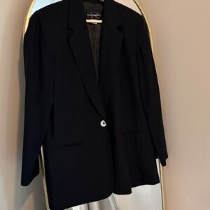 Requirements Classic Black Single-Button Blazer